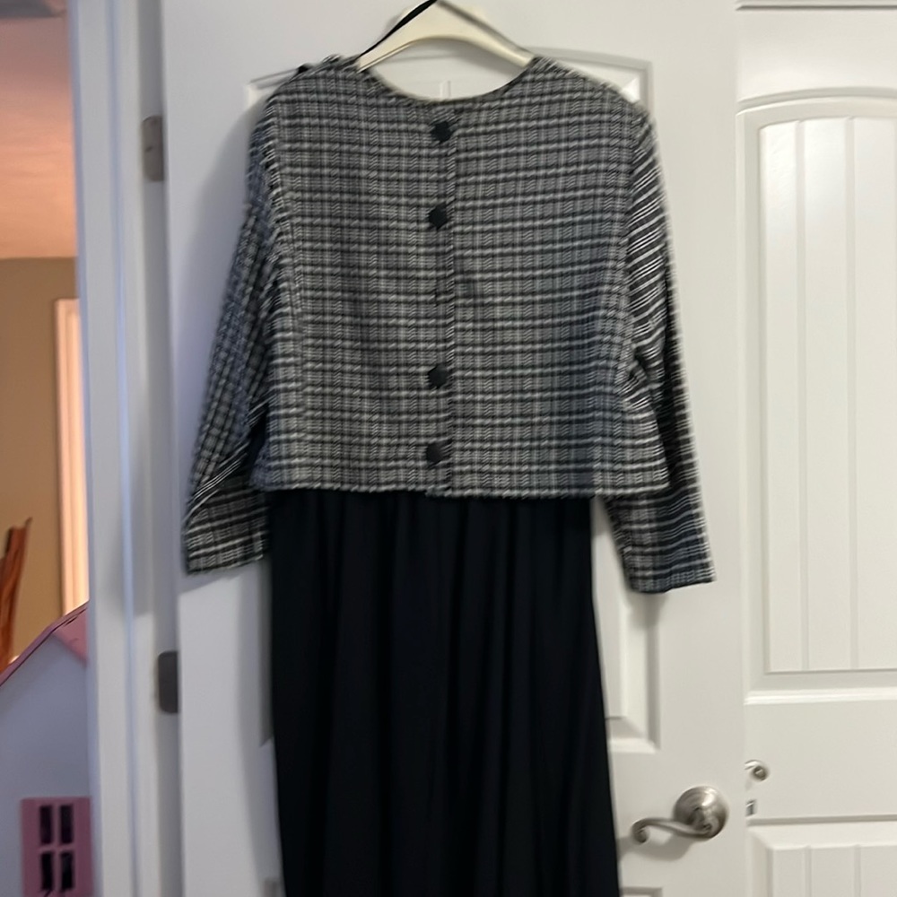 2 piece positive attitude dress and jacket set